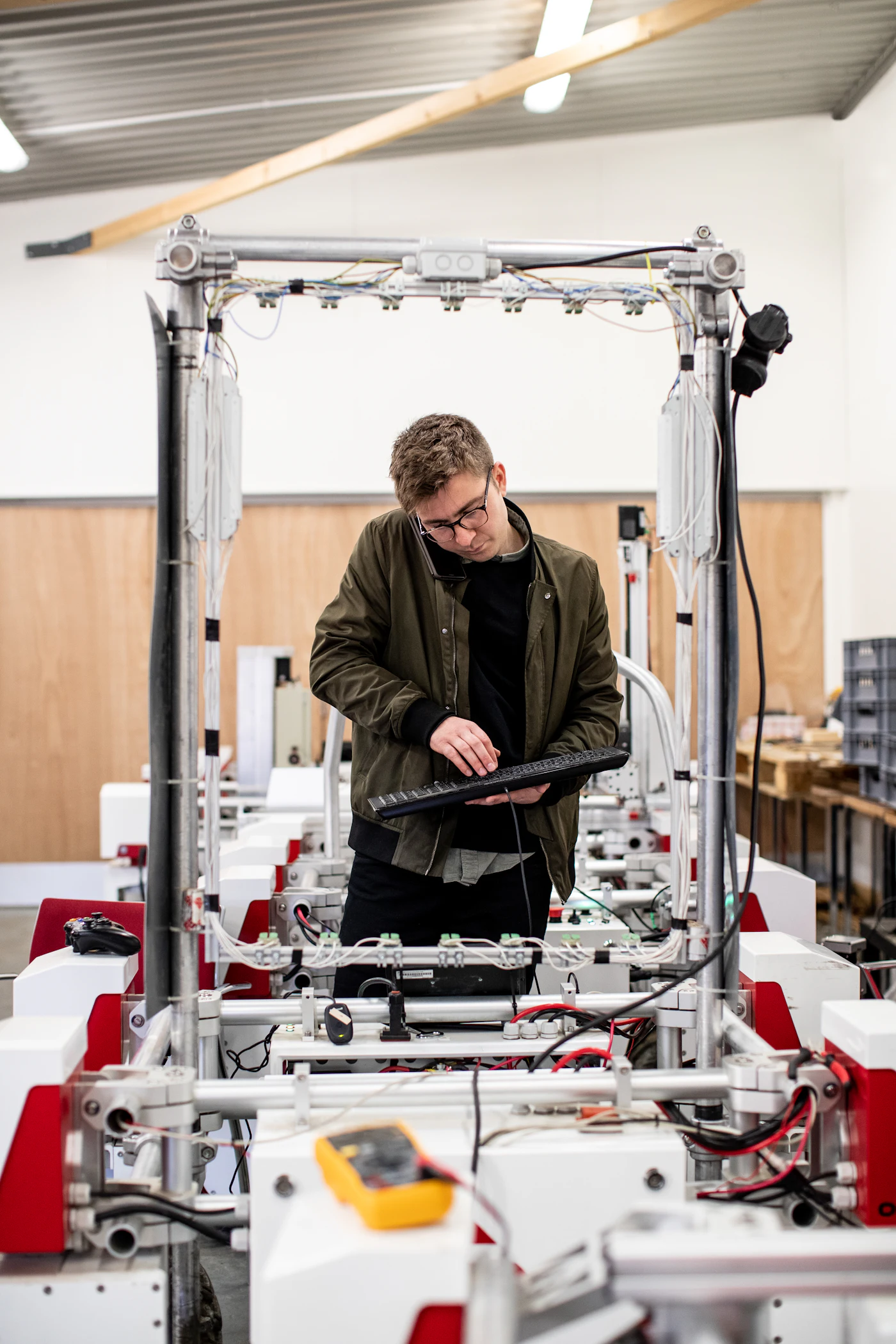 Engineer working in a laboratory